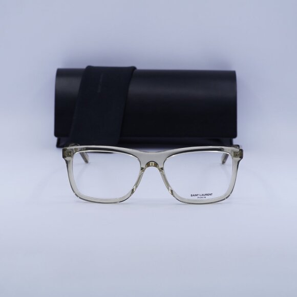 Final Price! Saint Laurent SL481 003 Transparent Yellow Eyeglasses 55mm - Picture 4 of 12